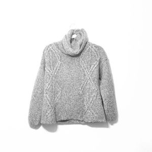 Zara knit grey with loose turtle neck